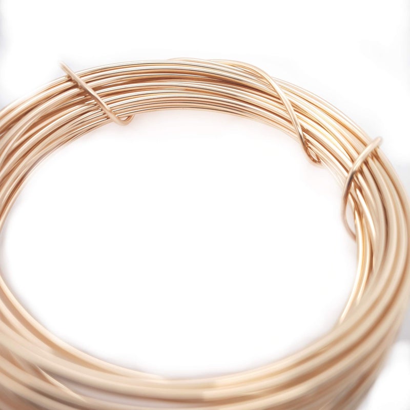 Craft Wire 18 Gauge, 14/20 Yellow Gold Filled Wire (Round) Dead Soft 14K Gold Filled Made in USA - 5FT by CRAFT WIRE - Image 4